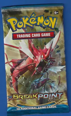 Pokemon "BREAKpoint" 10-Card Sealed Booster Pack (Gyarados) X1 - Image 1