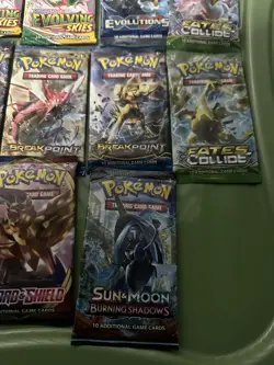 Pokemon TCG English 11 Booster Pack Lot - Evolving Skies, Evolutions, Breakpoint - Image 3