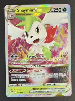 Pokemon Shaymin VSTAR 014/172 Brilliant Stars Ultra Rare Holo NM - Image 1