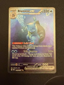 Pokemon Scarlet & Violet 151 TCG Blastoise EX 200/165 Sir Special Illustration - Image 1