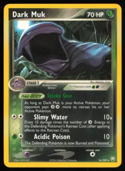 2004 EX - Team Rocket Returns Dark Muk NM Stage 1/Rare #16 - Image 1