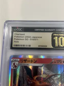 Pokemon GO (JPN) - Charizard Holo 010/071 CGC PRISTINE 10 - Japanese TCG 2022 - Image 2