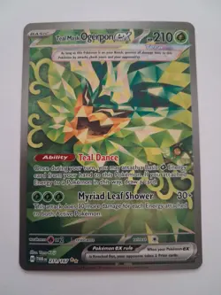 Teal Mask Ogerpon ex 211/167 Full Art Pokemon Scarlet Violet Twilight Masquerade - Image 1