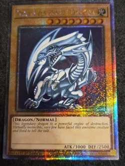 Blue-Eyes White Dragon MP-24 EN001 Quarter Secret Rare NM - Image 1