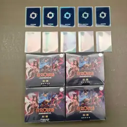 2025 Riftbound LoL TCG Origin Jumbo Box 4 Decks + Bonus 10 card covers - Image 1