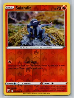 Salandit #027/163 SWSH05: Battle Styles Reverse Holo Common - Pokemon Cards E43 - Image 1