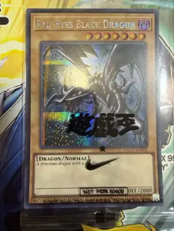 NIKE × YuGiOh RED-EYES BLACK DRAGON Secret Limited Card English w/ JUMP Vol.39 - Image 1