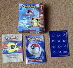 Pokemon Jungle Water Blast Theme NO CARDS Box, Counters, Rulebook Card List Only - Image 1