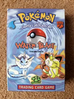 Pokemon Jungle Water Blast Theme NO CARDS Box, Counters, Rulebook Card List Only - Image 3