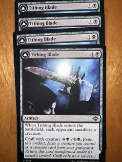 MtG Lost Caverns of Ixalan TITHING BLADE x4 - Image 1