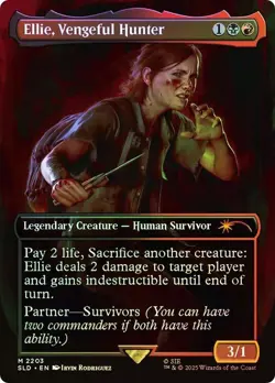 Ellie, Vengeful Hunter Foil The Last Of Us Secret Lair NM MTG - Image 1