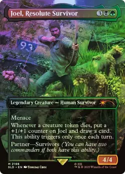 Joel, Resolute Survivor Foil The Last Of Us Secret Lair NM MTG - Image 1