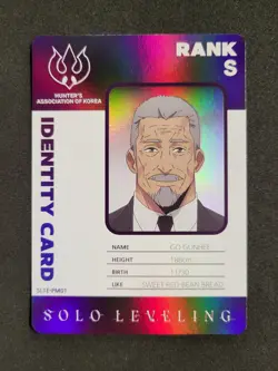Mapniverse Solo Leveling, Go Gunhee, Identity Card, Rank S, SL1E-PM01 - Image 1