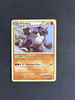 Pokemon TCG Nidoking Triumphant 6/102 Regular Deck Exclusive Non Holo - LP+ - Image 1