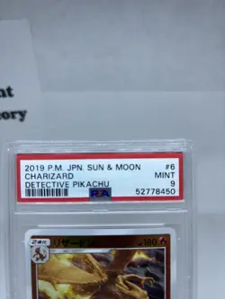 CHARIZARD PSA 9 2019 POKEMON SUN & MOON DETECTIVE PIKACHU #006/024 MINT JAPANESE - Image 2