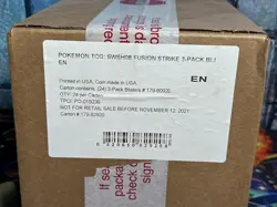 Pokemon Fusion Strike 3 Pack Blister 24ct CASE Factory Sealed 72 Total Boosters - Image 2