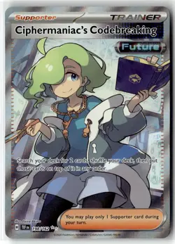 Ciphermaniac's Codebreaking ⭐ 198/162 Holo Temporal Forces Pokemon NM - Image 1