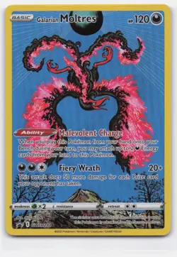 GALARIAN MOLTRES SWSH284 HOLO PROMO SWORD & SHIELD PROMO POKEMON LIGHTLY PLAYED - Image 2
