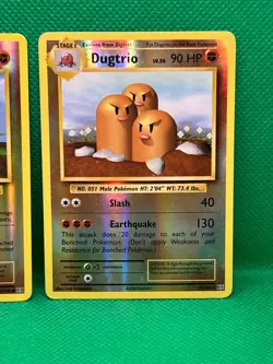 Pokemon Tcg Dugtrio 56/108 & Diglett 55/108 XY Evolutions Reverse Holo - Image 3