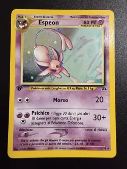 Pokemon 2001 Espeon Neo Discovery 1/75 Holo 1 Prima Edizione Italiano Wotc - Image 1