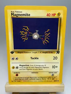 Pokemon Team Rocket Magnemite 60/82 1st Edition NM-MT Never Played - Image 1
