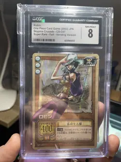 Vintage One Piece TCG 2003 Nico Robin CCG Holo CARD Near Mint CGC 8 Japanese! NM - Image 1