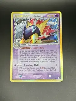 Typhlosion δ Delta Species 12/101 Reverse Holo EX Dragon Frontiers Pokemon Card - Image 1