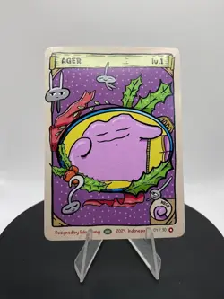 Pokkedo Holiday/Christmas v2 - Ager (Ditto) 04/30 Derpy Pokemon Card Rare - Image 2