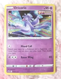 2022 Pokemon TCG Oricorio SWSH210 Cosmos Holo Black Star Promo Card - Image 1
