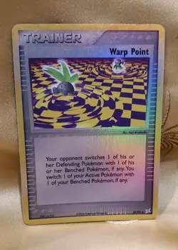 Warp Point 85/95 Team Magma vs Team Aqua Reverse Holo Vintage Trainer Card NM - Image 1