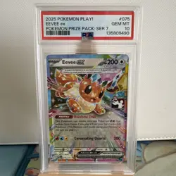 Eevee ex - 075/131 Pokemon Prize Pack Series Cards Holo PSA 10 Gem Mint - Image 1