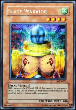 Yu-Gi-Oh! Slate Warrior WC4-003 Prismatic Secret Rare [EX] Promo | EN 2004 - Image 1