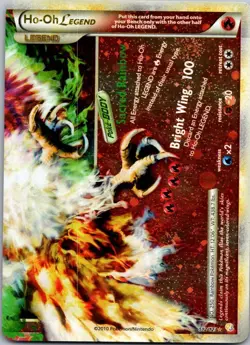 Ho-Oh Legend (Bottom) #112/123 Rare Holo HeartGold SoulSilver Pokemon LP/MP - Image 1