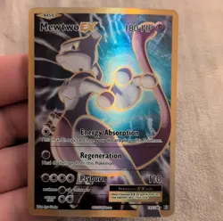 Pokemon Mewtwo EX Ultra Rare Full Art Holo Evolutions 103/108 2016 Basic 180 HP - Image 1