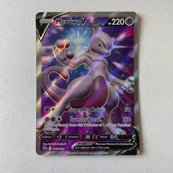 Pokemon Black Star Promo #SWSH229 Mewtwo V Full Art Foil Promo - Image 1