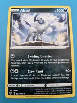 Pokemon TCG Absol Sword & Shield - Astral Radiance 097/189 Regular Rare NM - Image 1