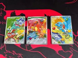 Pokemon First Partner Illustration Collection MEP Bulbasaur Charmander Squirtle - Image 1