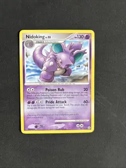 Pokemon TCG Nidoking Secret Wonders 34/132 Regular Rare Non Holo - NM/LP - Image 1