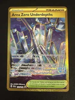 Area Zero Underdepths 174/142 Pokemon Stellar Crown Gold Hyper Rare Holo NM - Image 1