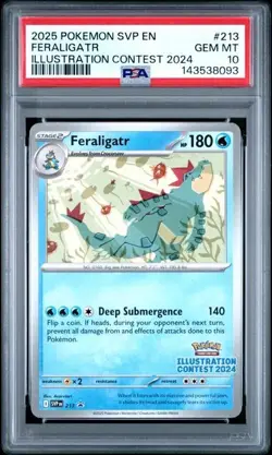 Pokemon Illustration Contest Promo Feraligatr 213 PSA 10 - Image 1