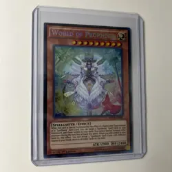 World of Prophecy MP14-EN081 Secret Rare 1st Edition Yu-Gi-Oh Card NM-Mint - Image 1
