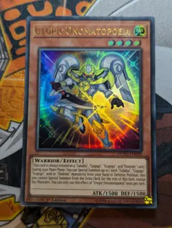 Yu-Gi-Oh! TCG Utopic Onomatopoeia DUPO-EN009 Ultra Rare 1st Edition NM - Image 1
