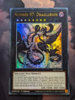 Yugioh VLP/NM 1st Number 97: Draglubion GFP2-EN145 Ultra Rare - Image 1