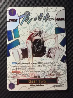 One Piece CCG Gear Two OP11-080 Alt Art a Fist of Divine Speed - Image 1
