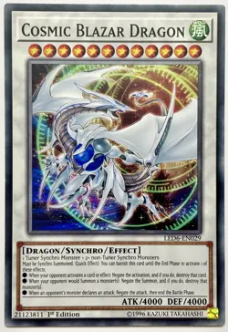 LED6-EN029 Cosmic Blazar Dragon - Common 1st Edition Near Mint YuGiOh Card - Image 1