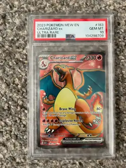 PSA 10 Pokemon TCG Charizard EX Scarlet & Violet Holo Ultra Rare Card 183/165 - Image 1