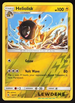 Heliolisk - 38/131 - Reverse Holo Uncommon - Forbidden Light - Pokemon Card - Image 1