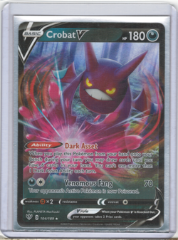2020 Pokemon Card Crobat V 104/189 Darkness Ablaze - Image 1
