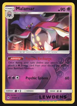 Malamar - 51/131 - Reverse Holo Rare - Forbidden Light - Pokemon Card - Image 1