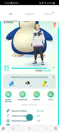 Pokemon Go (Stage 25) Shiny Snorlax ( 19 Shinys ) ( Reduced) - Image 1